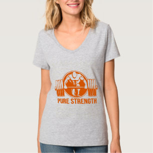 Pure Strength Powerlifting Logo – Gold Edition Gym T-Shirt