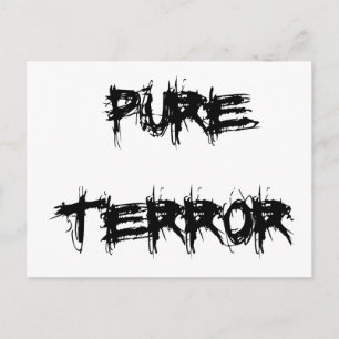 Pure Terror Scary Halloween Theme Horror Movie Way Postcard
