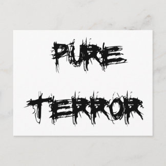 Pure Terror Scary Halloween Theme Horror Movie Way Postcard