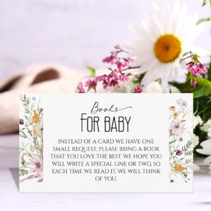 Pure White Books for  Baby Enclosure Card