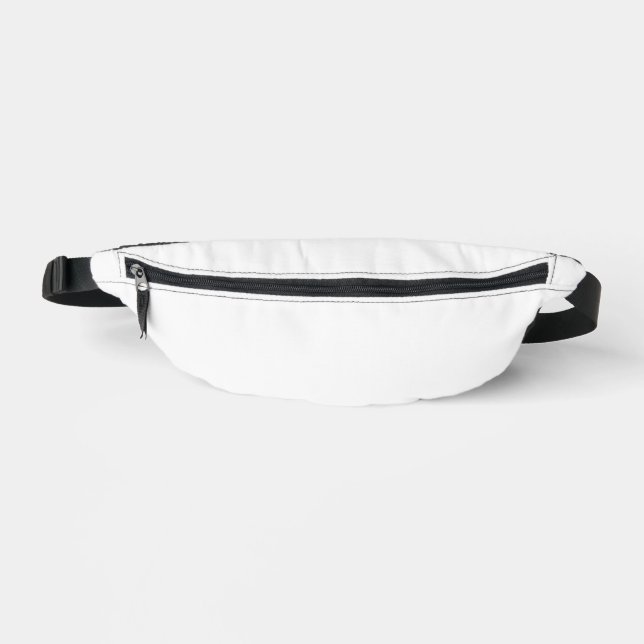 Pure White Solid Colour Bum Bags (Front)