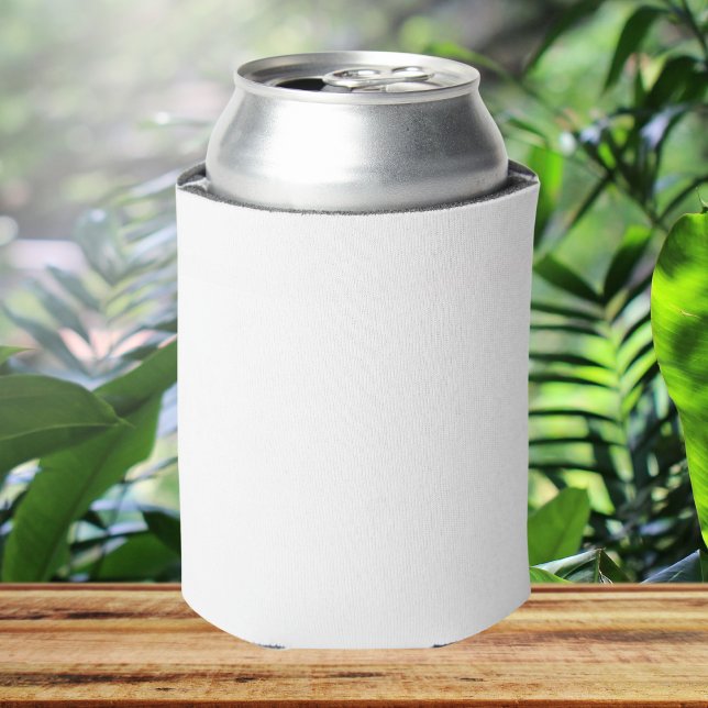 Pure White Solid Colour Can Cooler (Creator Uploaded)