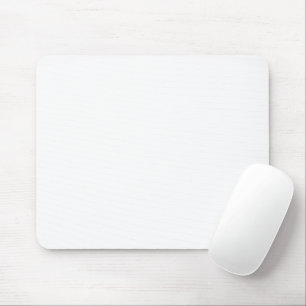 Pure White Solid Colour Mouse Pad