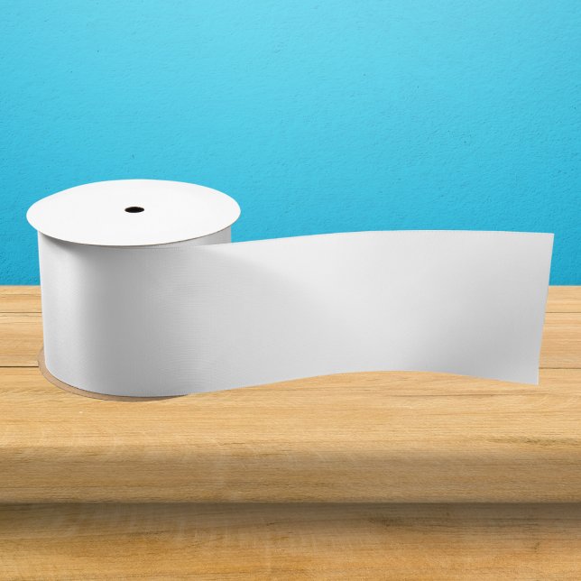 Pure White Solid Colour Satin Ribbon (Creator Uploaded)