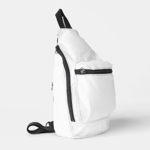 Pure White Solid Colour Sling Bag