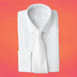 Pure White Solid Colour Tie<br><div class="desc">Pure White Solid Colour</div>