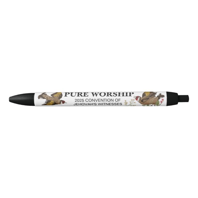 Pure Worship 2025 Convention JW Gifts Black Ink Pen (Front)