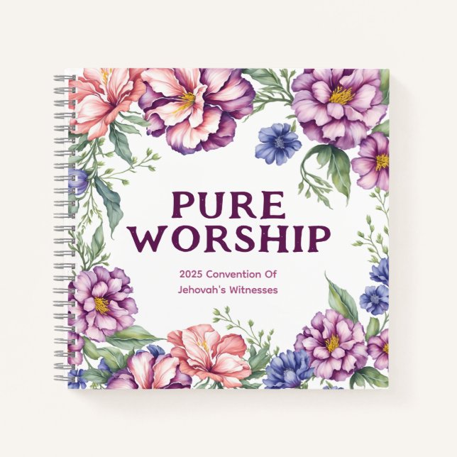 Pure Worship 2025 | JW  Notebook (Front)