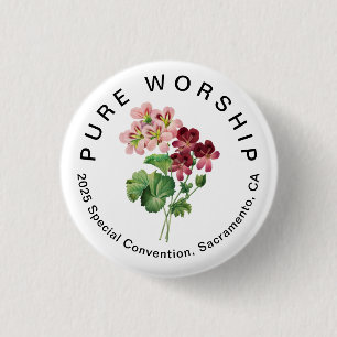 Pure Worship 2025 Special Convention JW 3 Cm Round Badge