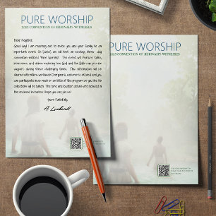 Pure Worship JW 2025 Custom Letter Writing Letterhead