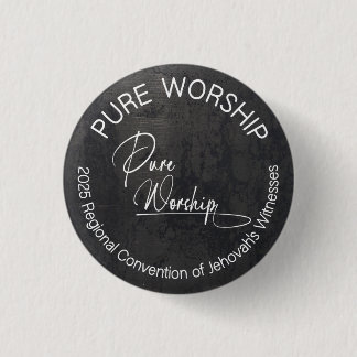 Pure Worship Pin in Black and White