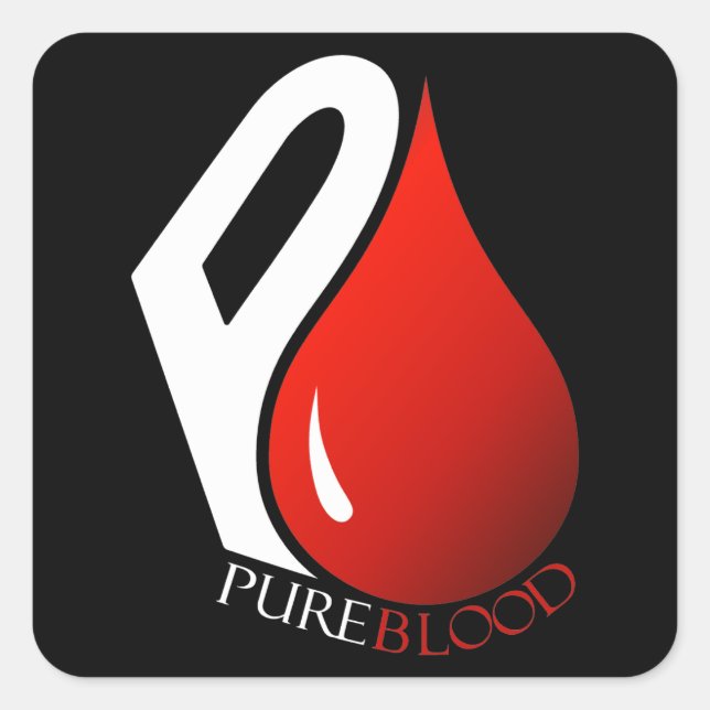 PUREBLOOD SQUARE STICKER (Front)