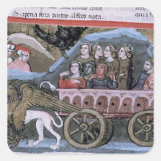 Purgatorio's Heavenly Pageant Square Sticker