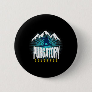 Purgatory Co Snowboard Colorado Blue Xtreme Snowbo 6 Cm Round Badge
