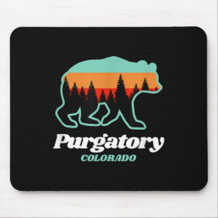 Purgatory Colorado Skiing Snowboarding Bear Mouse Pad