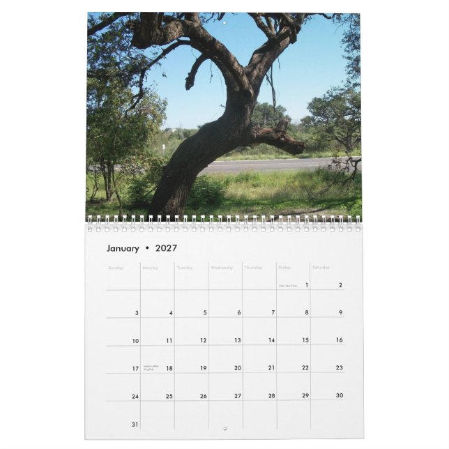 Purgatory Creek Green Space Calender Calendar (Jan 2027)