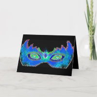 Purim פּוּרִים Vashti's mask futuristic crown card