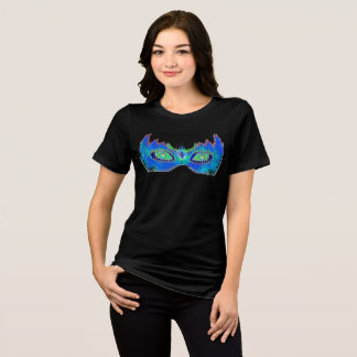 Purim פּוּרִים Vashti's mask futuristic crown Tri-Blend Shirt