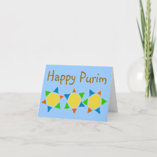Purim celebration card