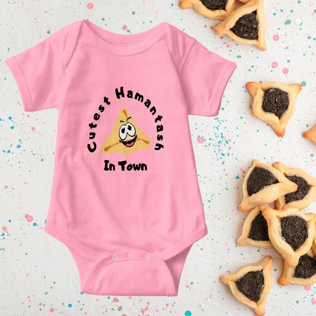 Purim Cutest Hamantash In Town  Baby Bodysuit (Creator Uploaded)