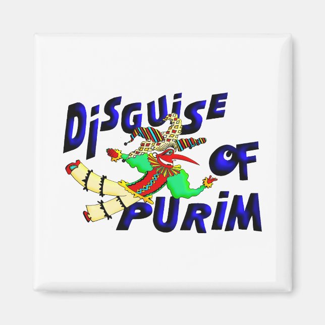 Purim Disguise Magnet (Front)