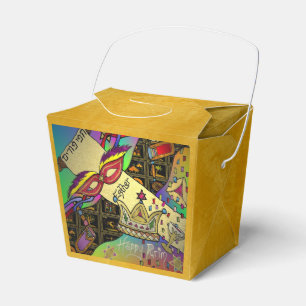 Purim Esther Celebration Dark Art Print Favour Box
