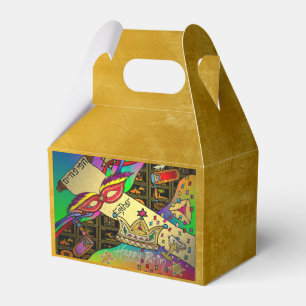 Purim Esther Celebration Dark Art Print Favour Box