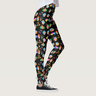 Purim Festival Kids Party Cute Clown Carnival Leggings
