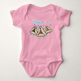 Purim hamantaschen pastry Sameach Oznei Haman Baby Bodysuit