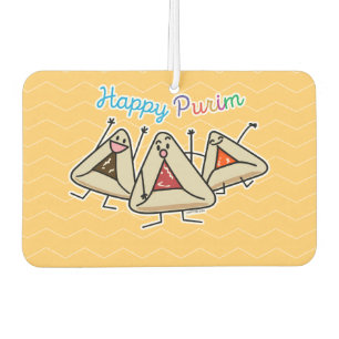 Purim hamantaschen pastry Sameach Oznei Haman Car Air Freshener