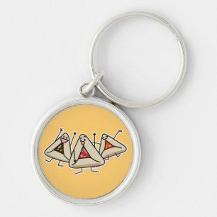 Purim hamantaschen pastry Sameach Oznei Haman Key Ring