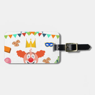 purim luggage tag