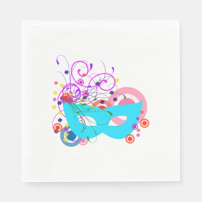 Purim Mask Napkin (Front)