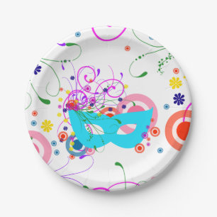 Purim Mask Paper Plate