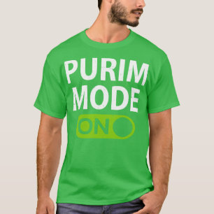 Purim Mode On Funny Purim Festival Costume T-Shirt