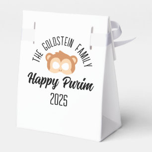 Purim monkey mask masquerade costume favour box