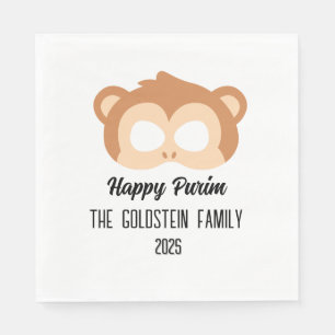 Purim Monkey mask masquerade costume Napkin