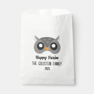 Purim owl mask masquerade costume favour bags