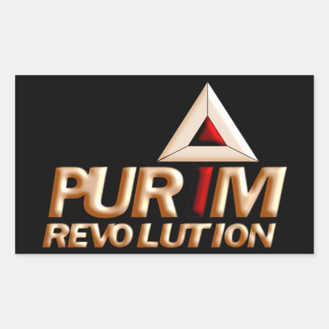 Purim Rectangular Sticker (Front)