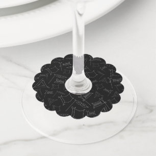 Purim Wine Glass Tag