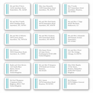 Purist Blue Line Individual Name Address Shipping