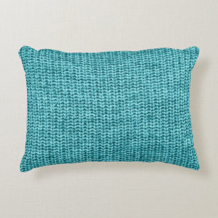 Purist blue texture decorative cushion