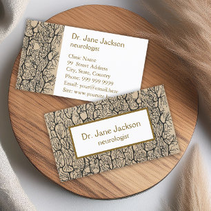 Purkinje Neuron Drawing - Neurologist Business Card