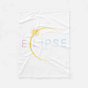 Purkinje Solar Eclipse Fleece Blanket