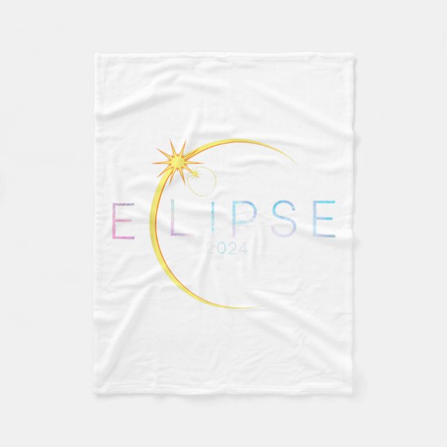 Purkinje Solar Eclipse  Fleece Blanket (Front)