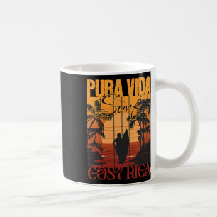 Purl Tide Knitting Surfing Yarn Retro Ocean Wave D Coffee Mug