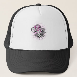 Purle Great DAne Trucker Hat