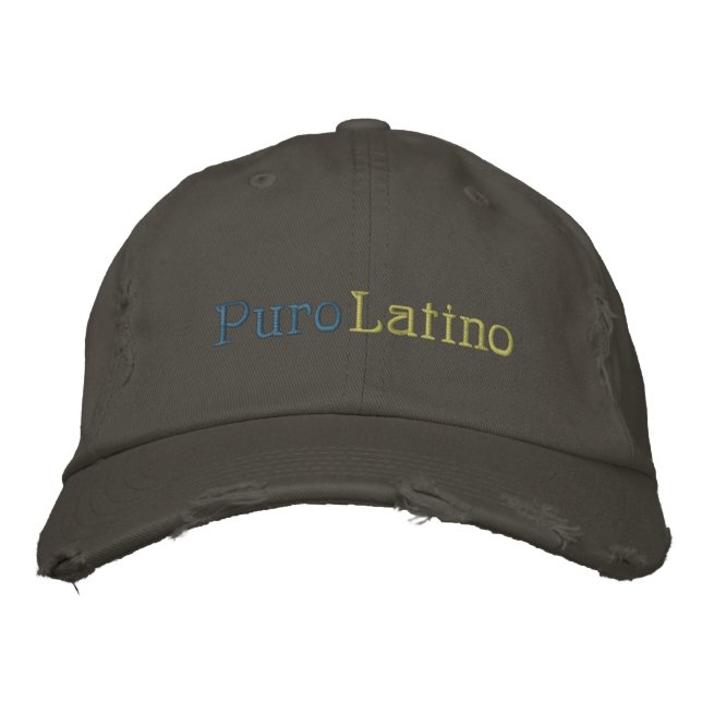 Puro, Latino Embroidered Hat (Front)