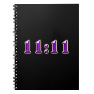 Purple 11:11 Numbers Spiral Notebook