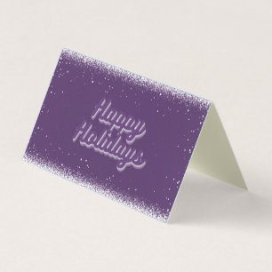 Purple 25 Pack Holiday Cards